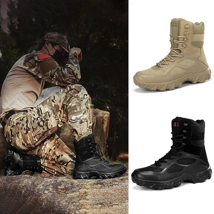 Men Military Leather Boots